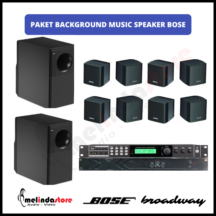 Paket Background Music Speaker Bose Freespace 3 - 8 Speaker